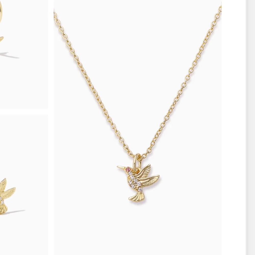 Uncommon James Gold Hummingbird Necklace